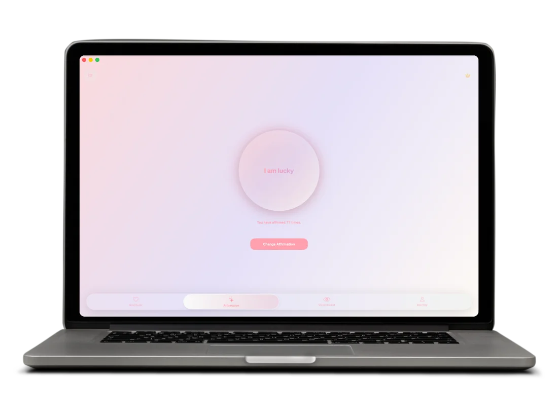 Daily Affirmations in Manifestly on Mac